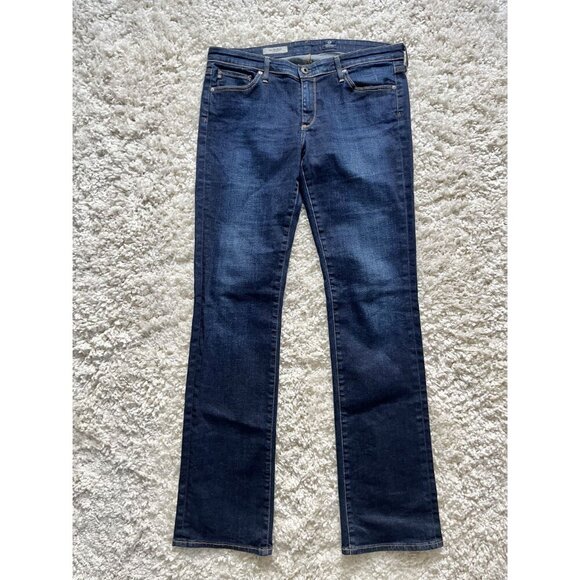 AG Adriano Goldschmied The Ballad Slim Boot Jeans EUC Size 30 Medium Wash Denim - Picture 2 of 4